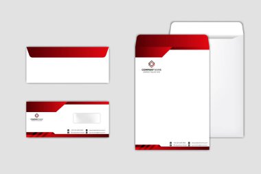 Kurumsal Zarf Tasarım Şablonu seti
