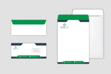 Kurumsal Zarf Tasarım Şablonu seti