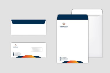 Kurumsal Zarf Tasarım Şablonu seti