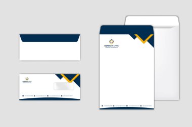 Kurumsal Zarf Tasarım Şablonu seti
