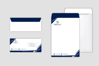 Kurumsal Zarf Şablonu modern tasarım ile ayarlandı