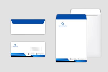 Kurumsal Zarf Şablonu modern tasarım ile ayarlandı