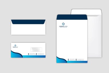 Kurumsal Zarf Şablonu modern tasarım ile ayarlandı