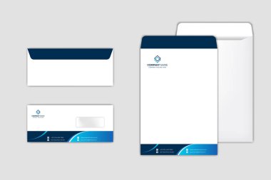 Kurumsal Zarf Şablonu modern tasarım ile ayarlandı