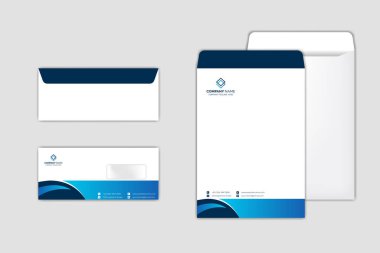 Kurumsal Zarf Şablonu modern tasarım ile ayarlandı