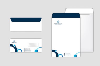 Kurumsal Zarf Şablonu modern tasarım ile ayarlandı