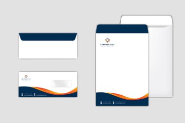 Kurumsal Zarf Şablonu modern tasarım ile ayarlandı