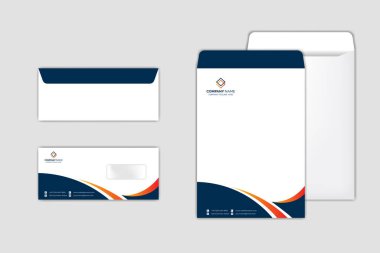 Kurumsal Zarf Şablonu modern tasarım ile ayarlandı