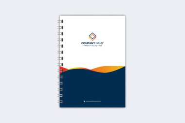 Profesyonel modern yaratıcı defter kapağı şablonu