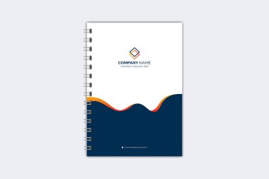 Profesyonel modern yaratıcı defter kapağı şablonu