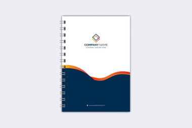 Profesyonel modern yaratıcı defter kapağı şablonu