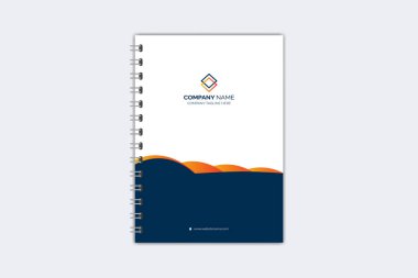 Profesyonel modern yaratıcı defter kapağı şablonu