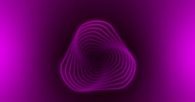 Abstract modern colorful line motion background. abstract neon background with an endless tunnel made of assorted geometric shapes, glowing lines appear in the dark. Video footage for assets.