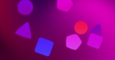 Abstract shape motion background with gradient color. Video footage for assets