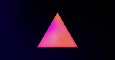 Shape background animation with colorful line motion. abstract neon background with assorted geometric shapes, glowing lines appear in the dark. Video footage for assets.