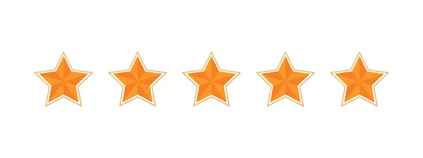 Ícone Cinco Estrelas Ícones Estrelas Para Uso Avaliações Feedback Clientes Ilustrações De Stock Royalty-Free