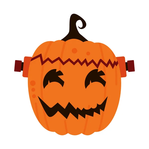 Halloween Dýně Dekorace Monster Dýně Dekorace Pro Halloween Oslavy — Stockový vektor