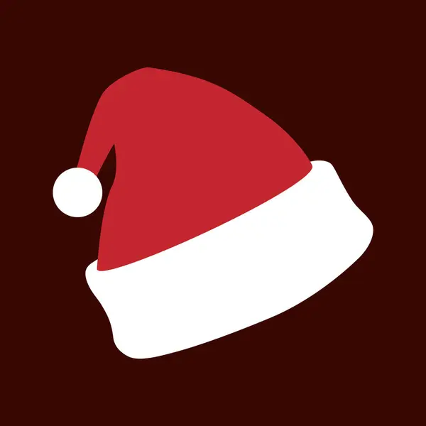 Chapéu Papai Noel Sobre Fundo Transparente Decoração Natal Para Banners Vetores De Stock Royalty-Free