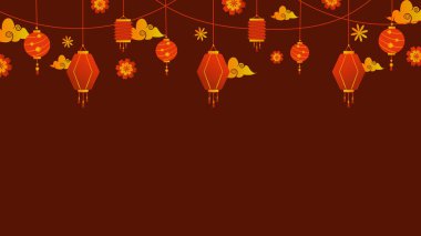 Çin Yeni Yılı. Vektör Çin feneri. Çin Yeni Yıl Kırmızı Işık Festivali.