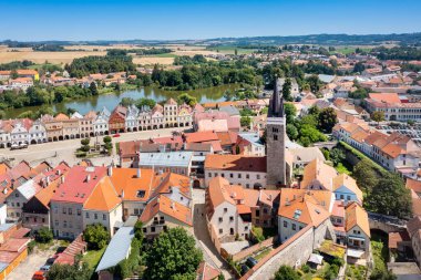 Telc kasabasının tarihi merkezi (UNESCO), Vysocina ilçesi, Çek Cumhuriyeti, Avrupa