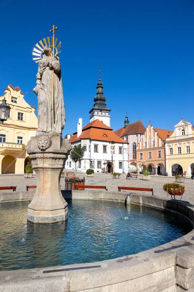 Masaryk Meydanı Pelhrimov Kasabası Vysocina Bölgesi Çek Cumhuriyeti — Stok fotoğraf