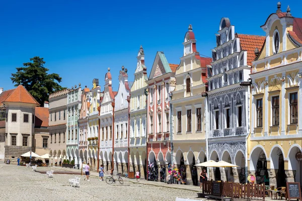 Miasto Telc Unesco Rejon Vysocina Republika Czeska Europa — Zdjęcie stockowe