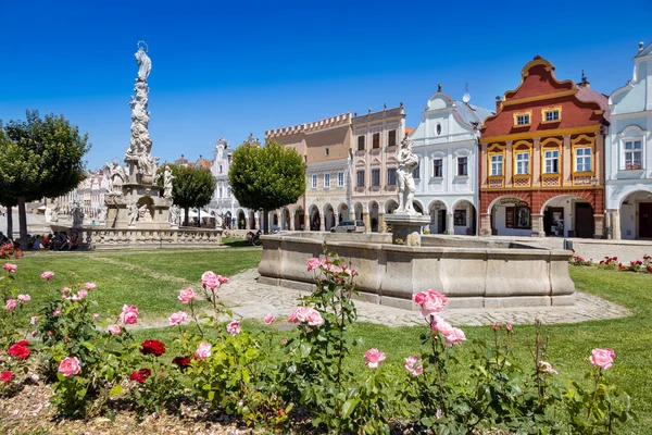 Kota Telc Unesco Distrik Vyhidaina Republik Ceko Eropa — Stok Foto