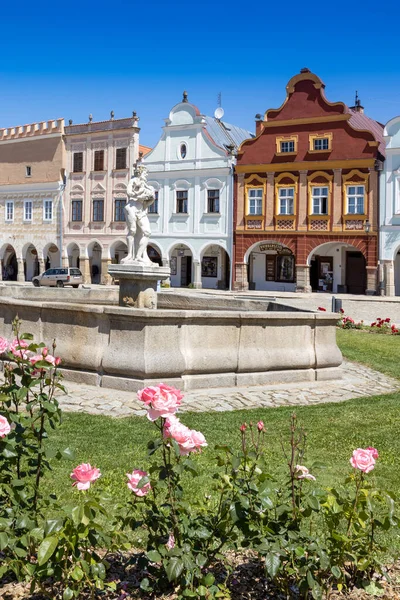 Town Telc Unesco Vysocina District Czech Republic Europe — Stock Photo, Image
