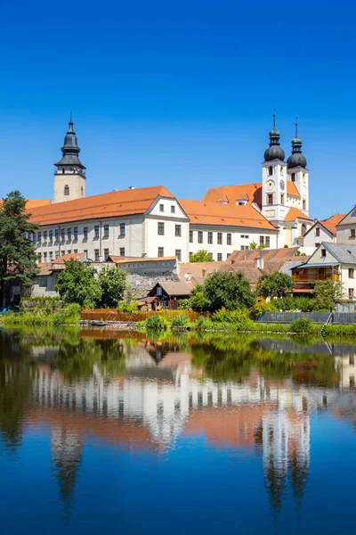 Исторический Центр Улицкий Пруд Телц Unesco Высоцинский Район Чехия Европа — стоковое фото