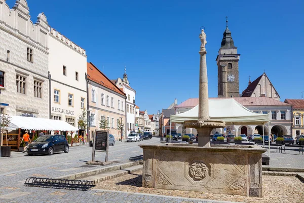 捷克共和国南波西米亚斯拉夫城历史中心 — 图库照片