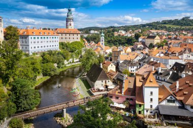 Cesky Krumlov kasabası (Unesco), Güney Bohemya, Çek Cumhuriyeti, Avrupa