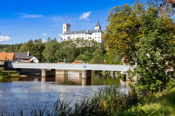 Замок Розмберк Над Влтавой Южная Чехия — стоковое фото