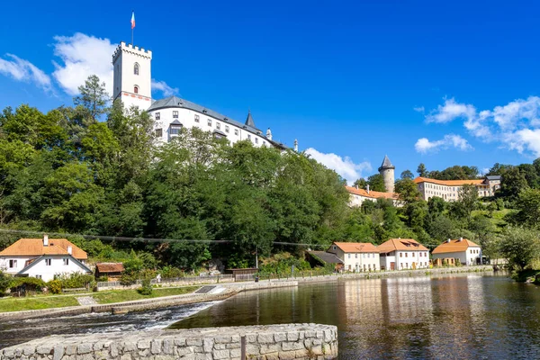 Vár Rozmberk Nad Vltavou Dél Csehország Cseh Köztársaság — Stock Fotó
