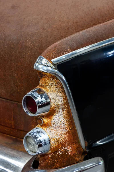 Close Tale Lights American Classic Car Natural Patine Details Historic — Stock Photo, Image