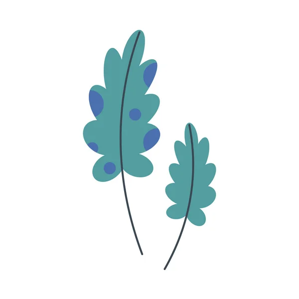 水底植物 平面卡通风格 在白色背景上孤立的向量图 — 图库矢量图片