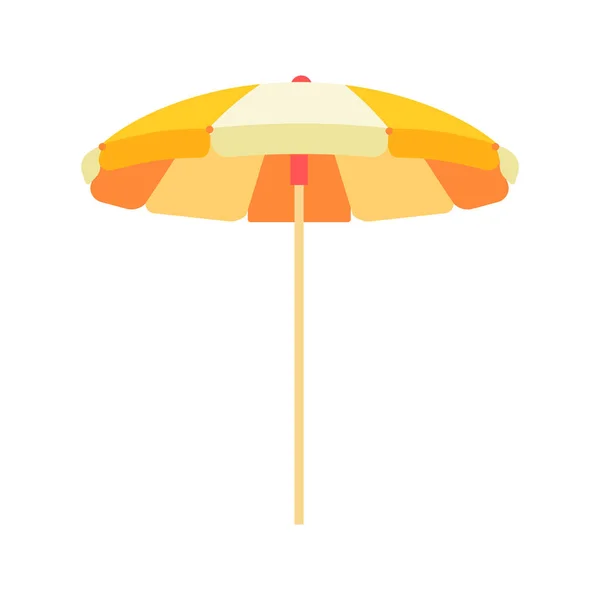Parapluie Plage Prête Pour Des Excursions Estivales Accessoires Vacances Pour — Image vectorielle