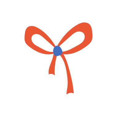 Kırmızı pruva. Aşkın sembolü, romantizmin. Sevgililer Günü için tasarım. Düz vektör çizimi beyaz arkaplanda izole edildi.