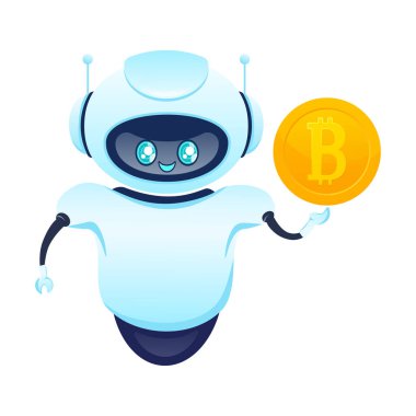 Robot ticareti. Borsa konsepti. Yapay zeka. Soyut arkaplan