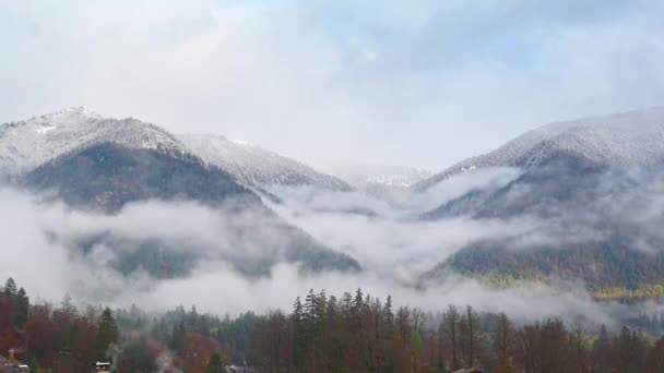 Zeitraffer Der Alpen Grainau Garmisch Deutschland — Stockvideo