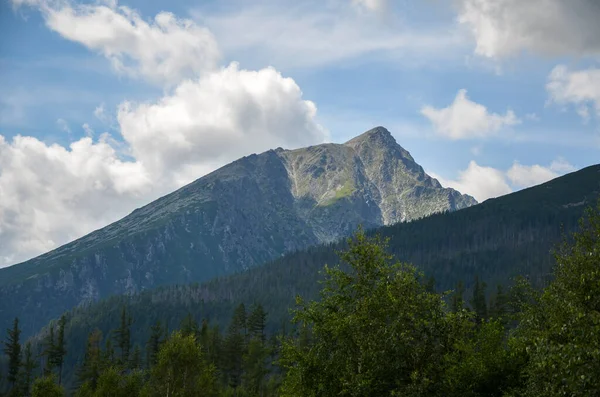 Belle Vue Sur Des Hauts Sommets Des Hautes Montagnes Tatra — Photo