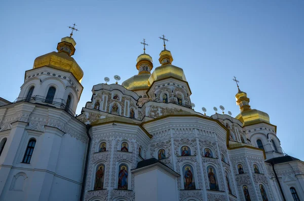 Santa Dormição Catedral Templo Principal Kiev Pechersk Lavra Kyiv Mosteiro — Fotografia de Stock