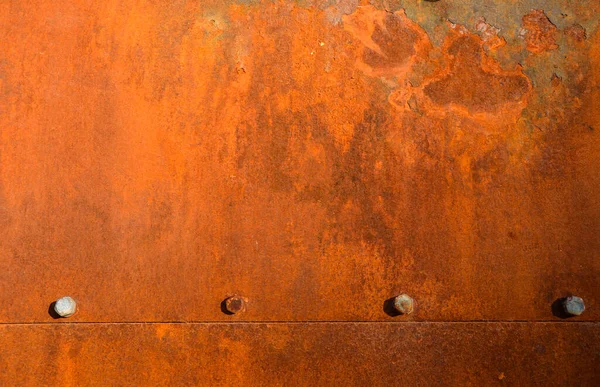 stock image Grunge rusty metal texture with rivets background with space for text or image