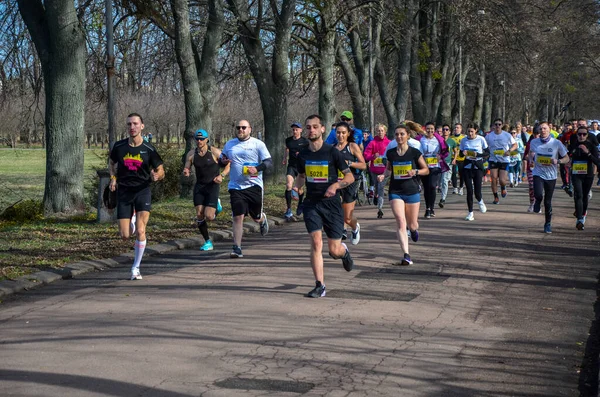 Kiew Ukraine März 2023 Outdoor Langlauf Konzept Für Bewegung Fitness — Stockfoto