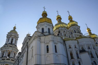 Kyiv Pechersk Lavra Katedrali veya Mağara Manastırı. Ukrayna 'da Dünya Mirası