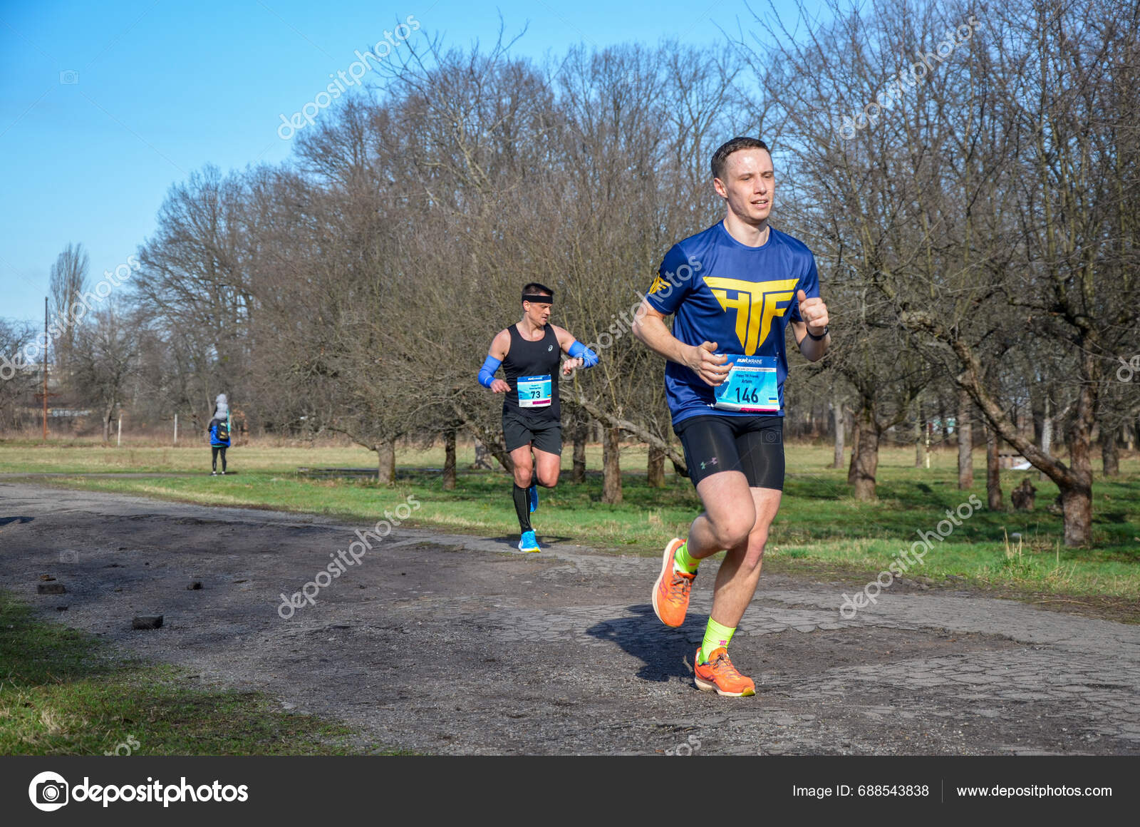 Marathon Runners Participate Yearly Competition Organised Kyiv Capital