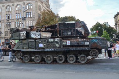 Rus orta menzilli uçaksavar füze sistemi Buk-M Ukrayna Silahlı Kuvvetleri tarafından imha edildi.