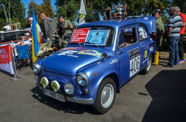 Antika Sovyet klasik otomobili Zaporozhets ZAZ-965 1960 'larda tasarlandı ve üretildi.