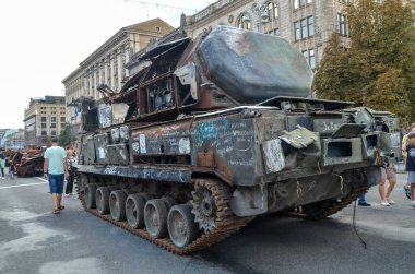Rus orta menzilli uçaksavar füze sistemi Buk-M Ukrayna Silahlı Kuvvetleri tarafından imha edildi.
