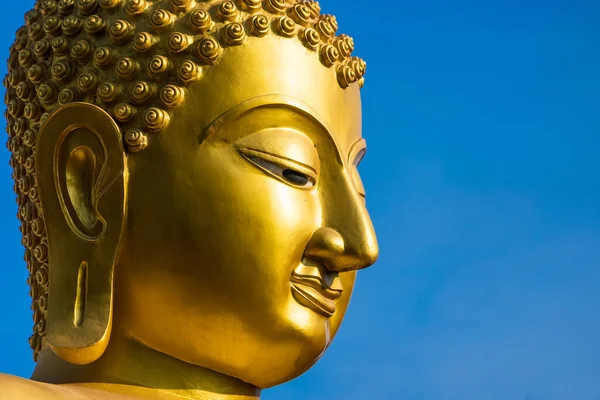 Gesicht Der Buddha Statue — Stockfoto