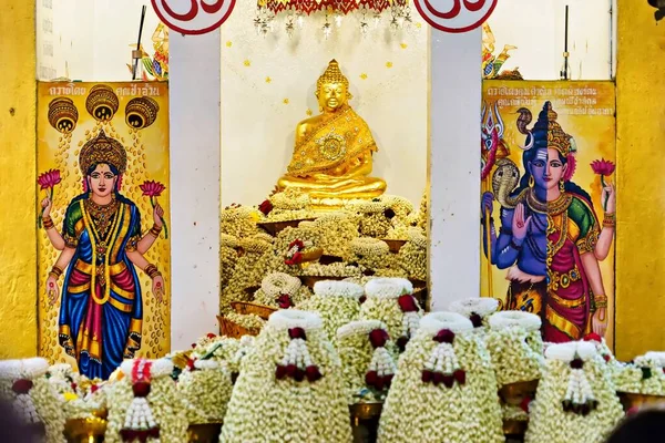 Chiang Mai Tajlandia Grudzień 2022 Wat Phara Doi Kham Najsłynniejsza — Zdjęcie stockowe